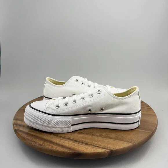 Converse Women's Chuck Taylor All Star Lift OX Size 7.5 White 560251C - Picture 6 of 8